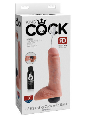 8" Squirting Cock with Balls